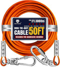 Tie Out Cable for Dogs Up to 300lbs - 50ft Heavy Duty Lead