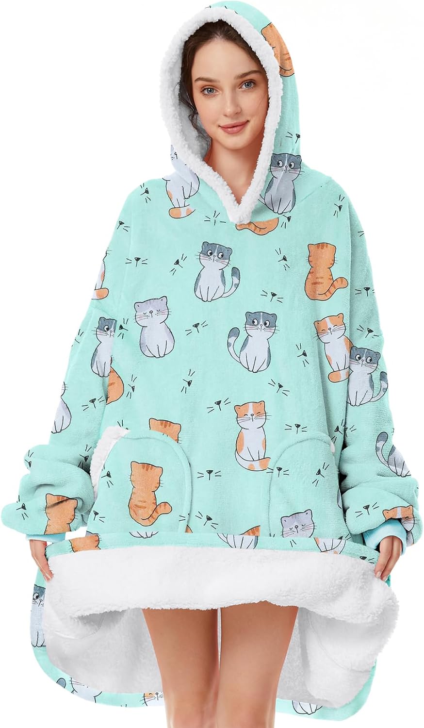Cen. Star Oversized Cozy Hoodie Blanket