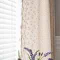 Daisy Floral Curtains 96 in Length 4 Panels - Semi Sheer Boho