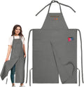 Full Coverage Pottery Apron Split Leg - Durable Canvas Protection