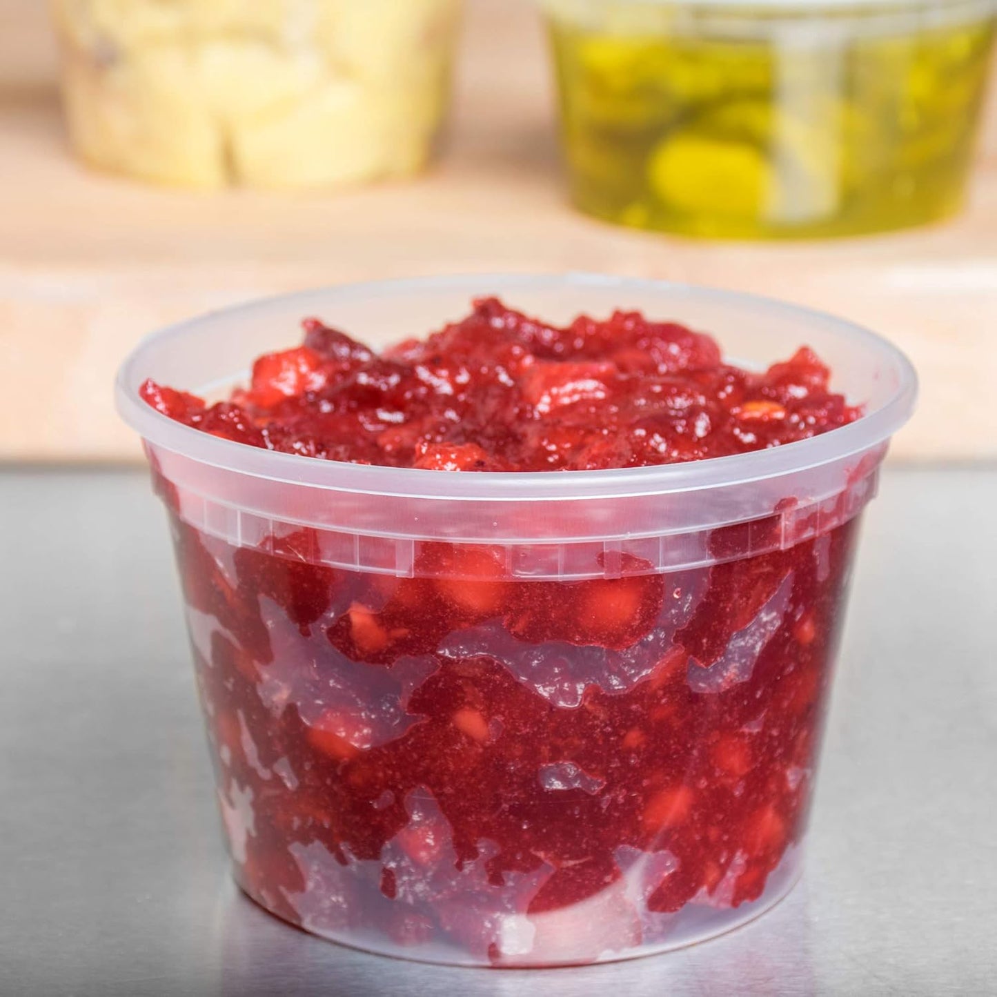 Microwavable Hot and Cold Deli Food Storage Containers 100-Pack