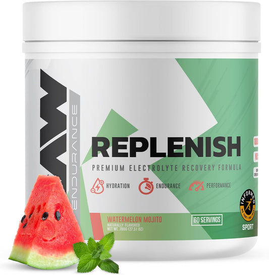 RAW Replenish Electrolytes Powder for Hydration & Recovery