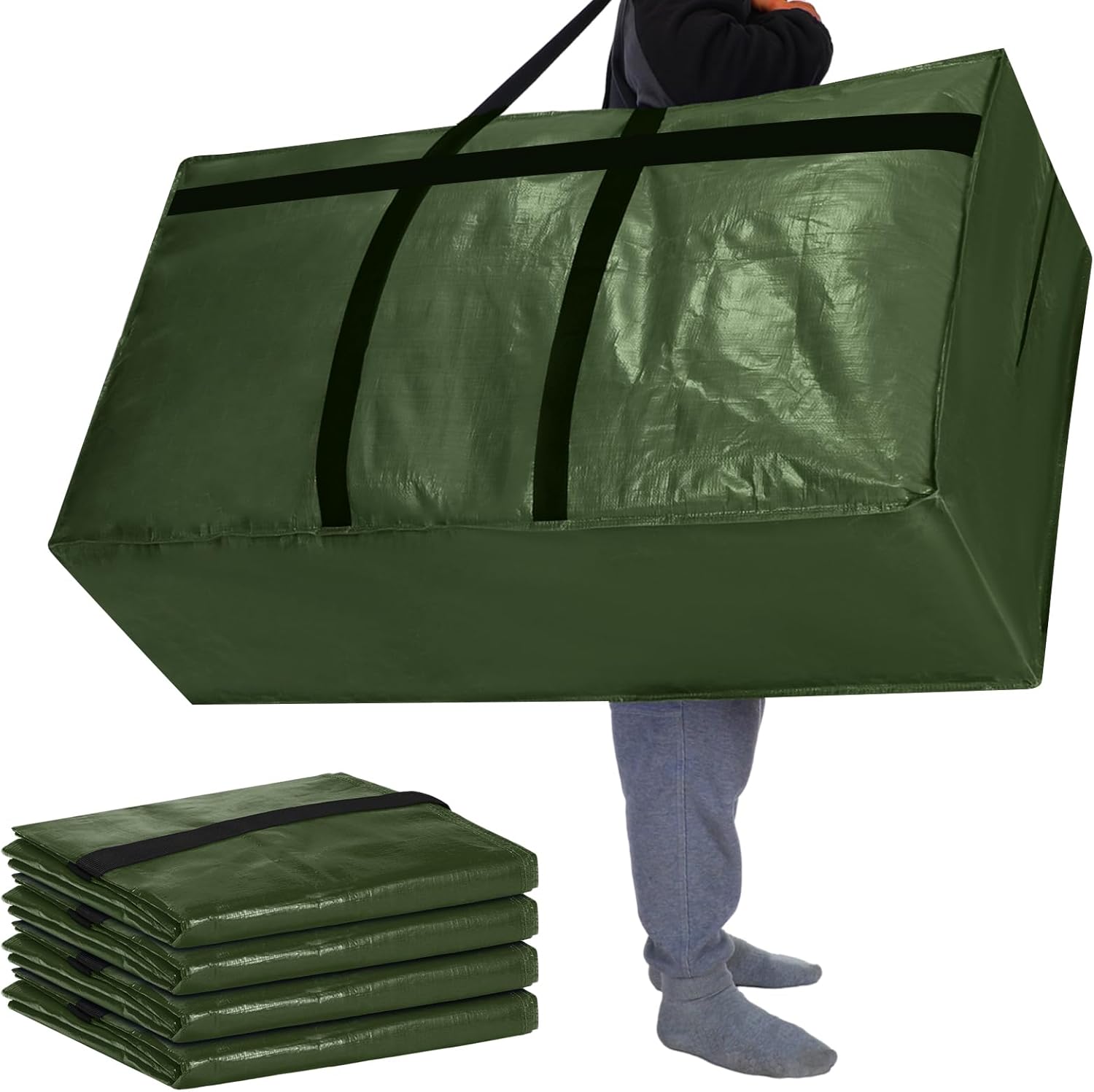 57 Gallon Extra Large Storage Bags for Moving and Travel