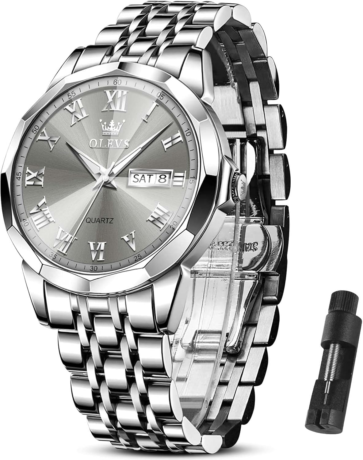 OLEVS Men's Luxury Waterproof Watch - Timeless Elegance!