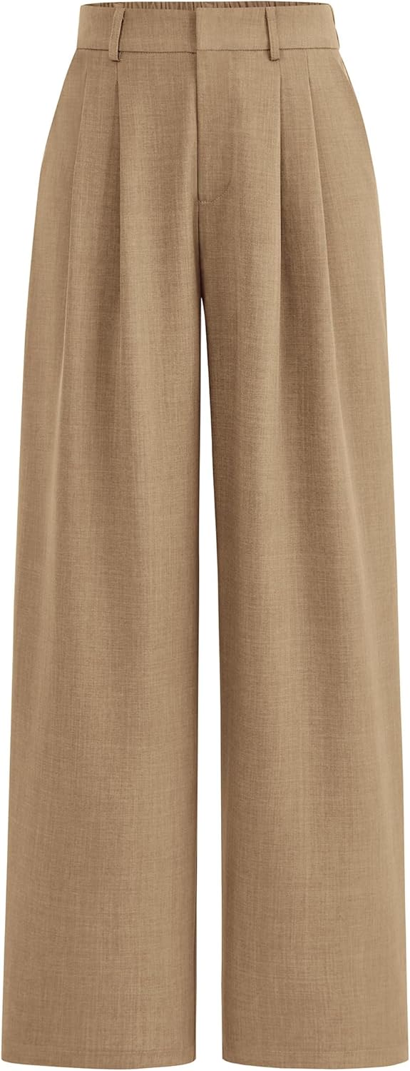 PRETTYGARDEN Women's Summer High Waisted Work Pants for Comfort