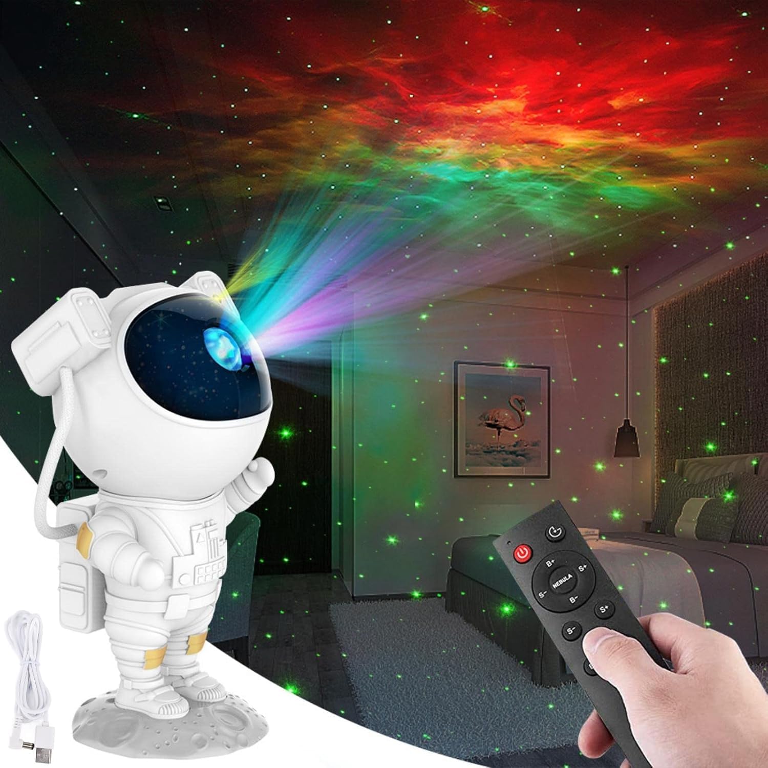 Galaxy Light Projector with Remote Control - Dreamy Night Sky!