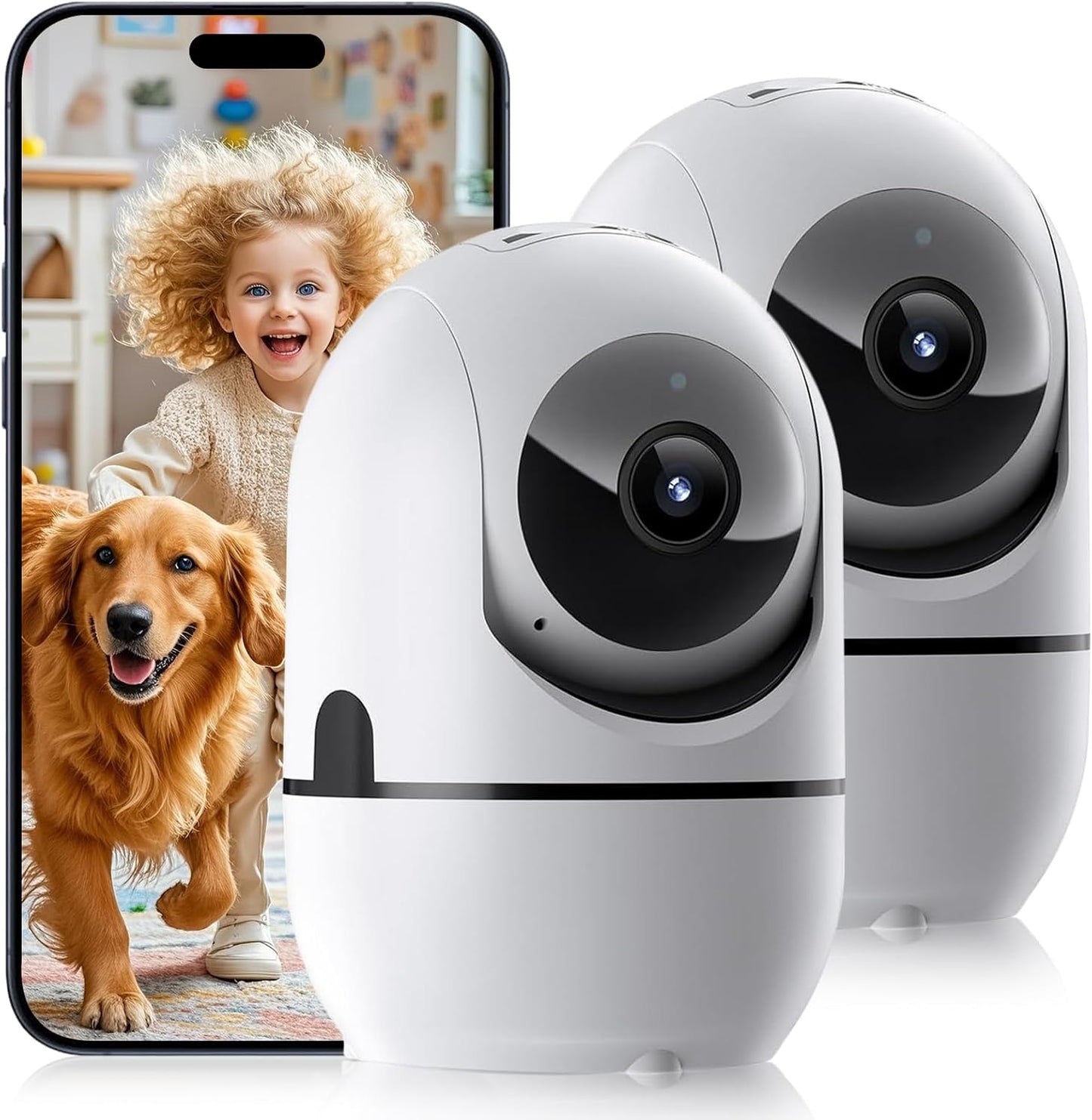 Indoor Security Camera with 5G/2.4G WiFi for Home Monitoring