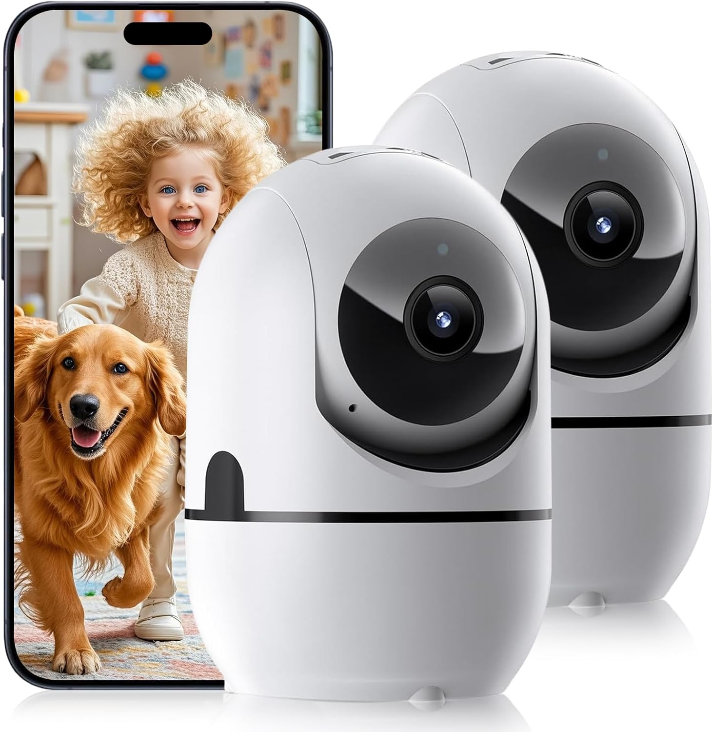 Indoor Security Camera with 5G/2.4G WiFi for Home Monitoring
