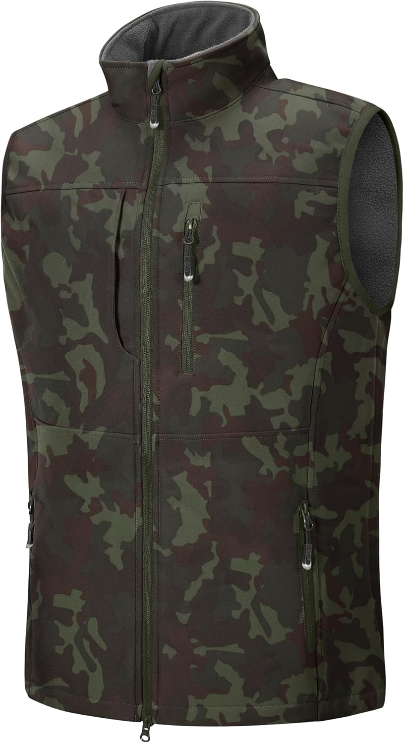 33,000ft Men's Lightweight Softshell Vest for Outdoor Activities