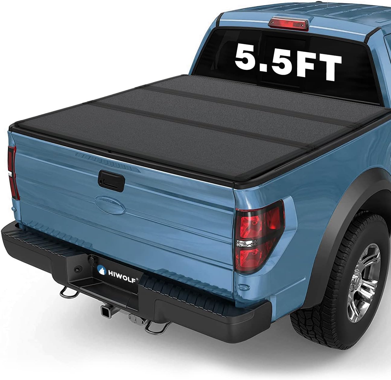HIWOLF Hard Tri-Fold Tonneau Cover | Fits 2015-2024 F150 5.5' Bed | Secure PRX4 Design