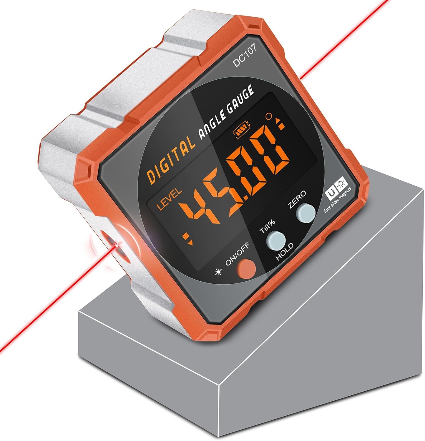 Digital Angle Finder Magnetic Electronic Angle Cube for Woodworking