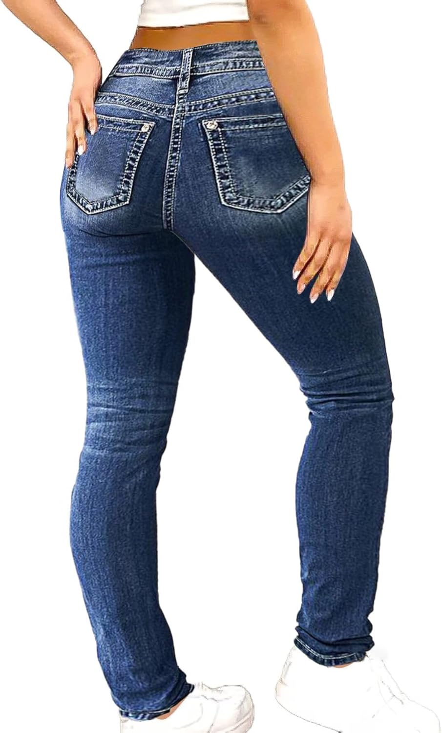 Flamingals Women's Butt Lifting Skinny Leg Jeans for Comfort