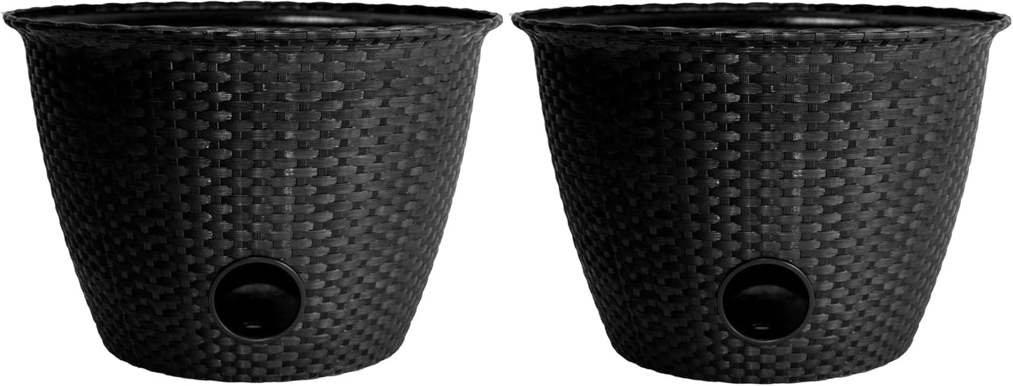 Woven Garden Hose Holder - Lightweight Decorative Hose Storage