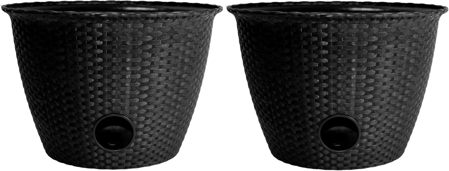 Woven Garden Hose Holder - Lightweight Decorative Hose Storage