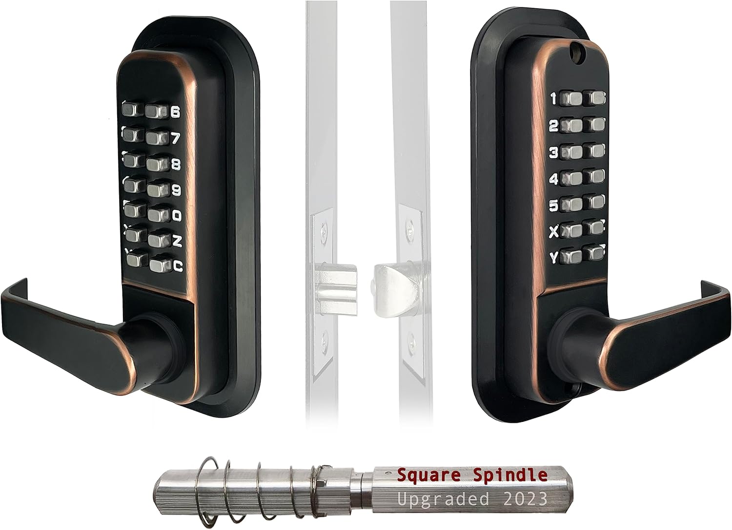 JOUNJIP Double-Sided Mechanical Keyless Combination Door Lock