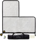 L Screen Baseball Pitching Screen 7x7 ft - Durable Portable Protection