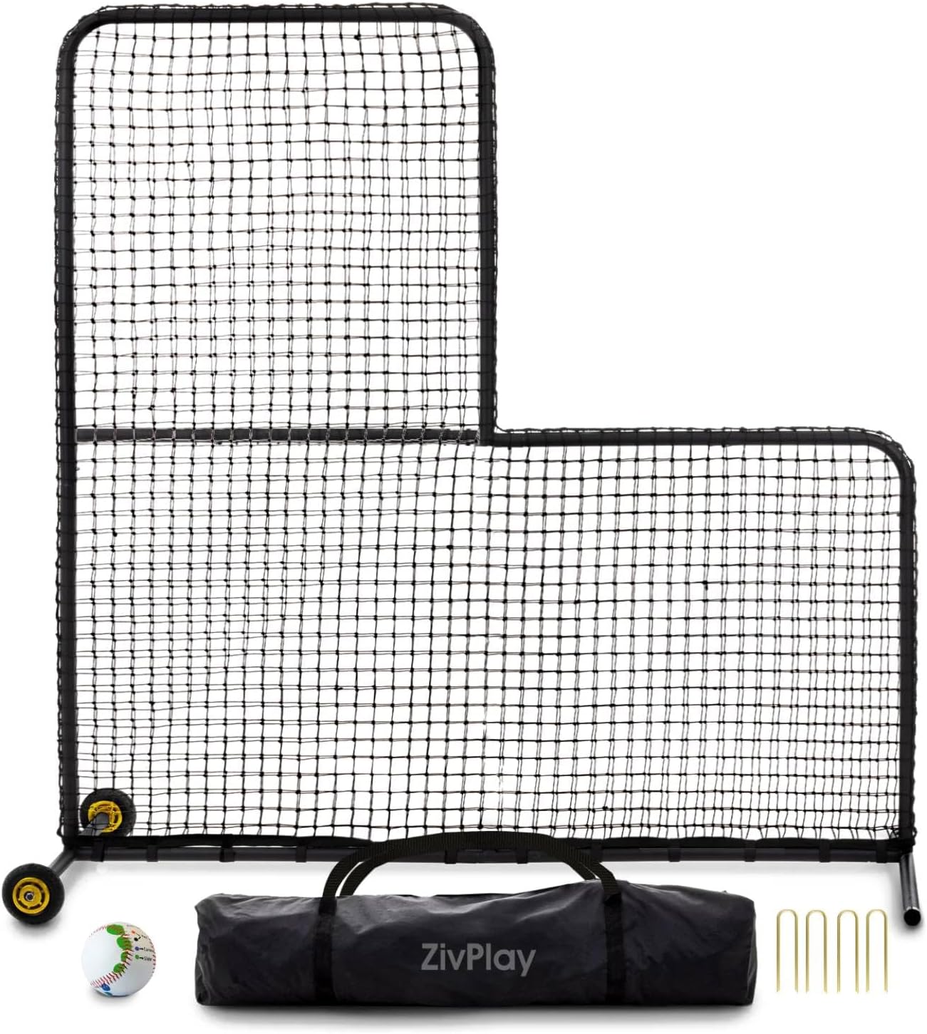 L Screen Baseball Screen for Pitcher Protection and Training