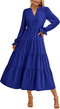 PRETTYGARDEN Long Sleeve Maxi Dress for Women - Chic and Stylish