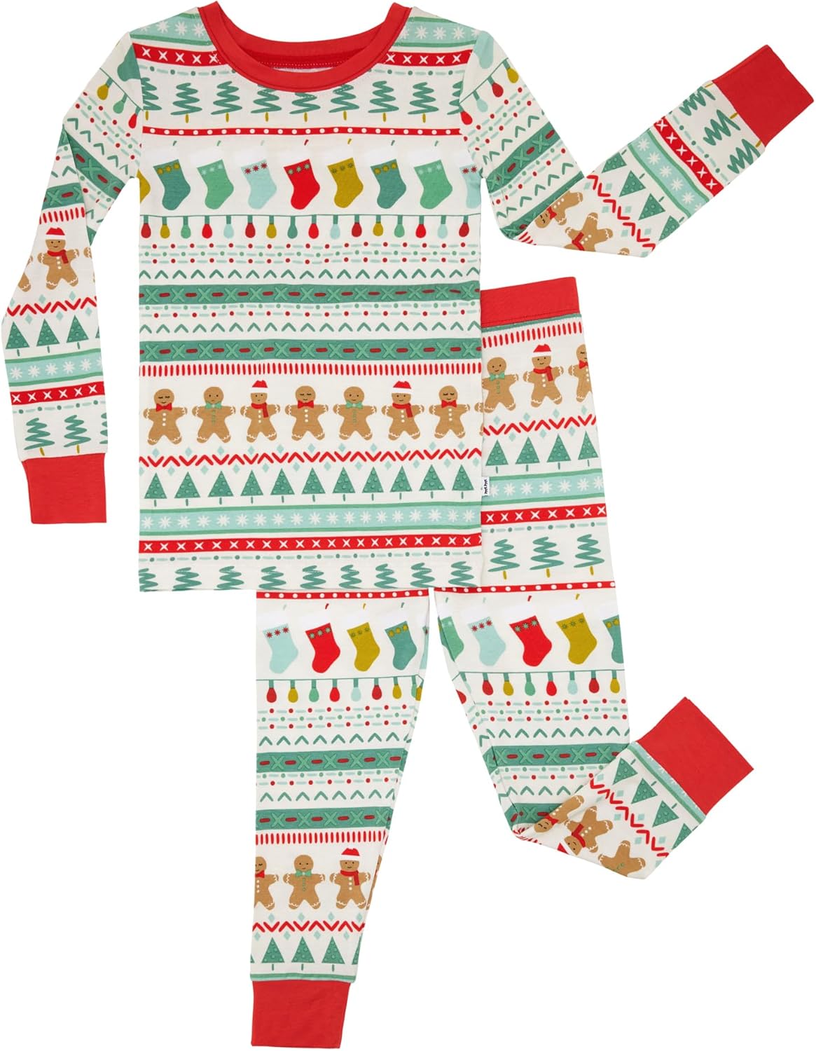 Little Sleepies Two-Piece Pajama Set for Cozy Christmas Fun