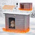 Heated Dog House Outdoor with Adjustable Temperature - Durable Heated