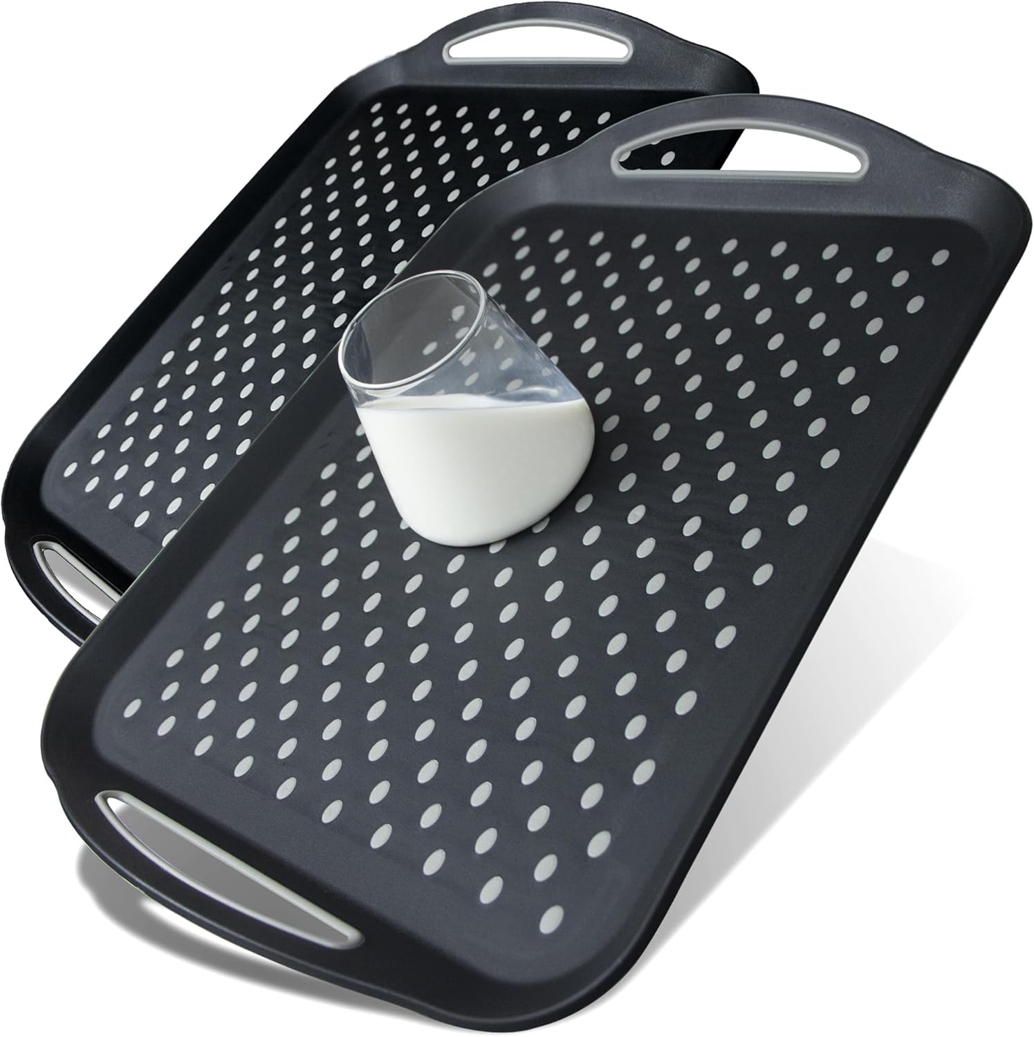 Non-Slip Lap Trays for Easy Dining - Set of 2