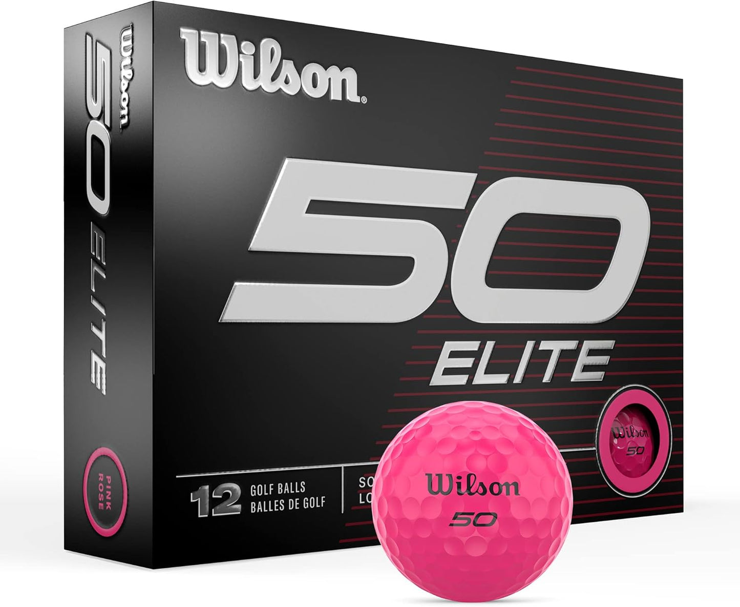 Wilson Fifty Elite Golf Balls - 12 Pack | Maximize Distance & Accuracy!