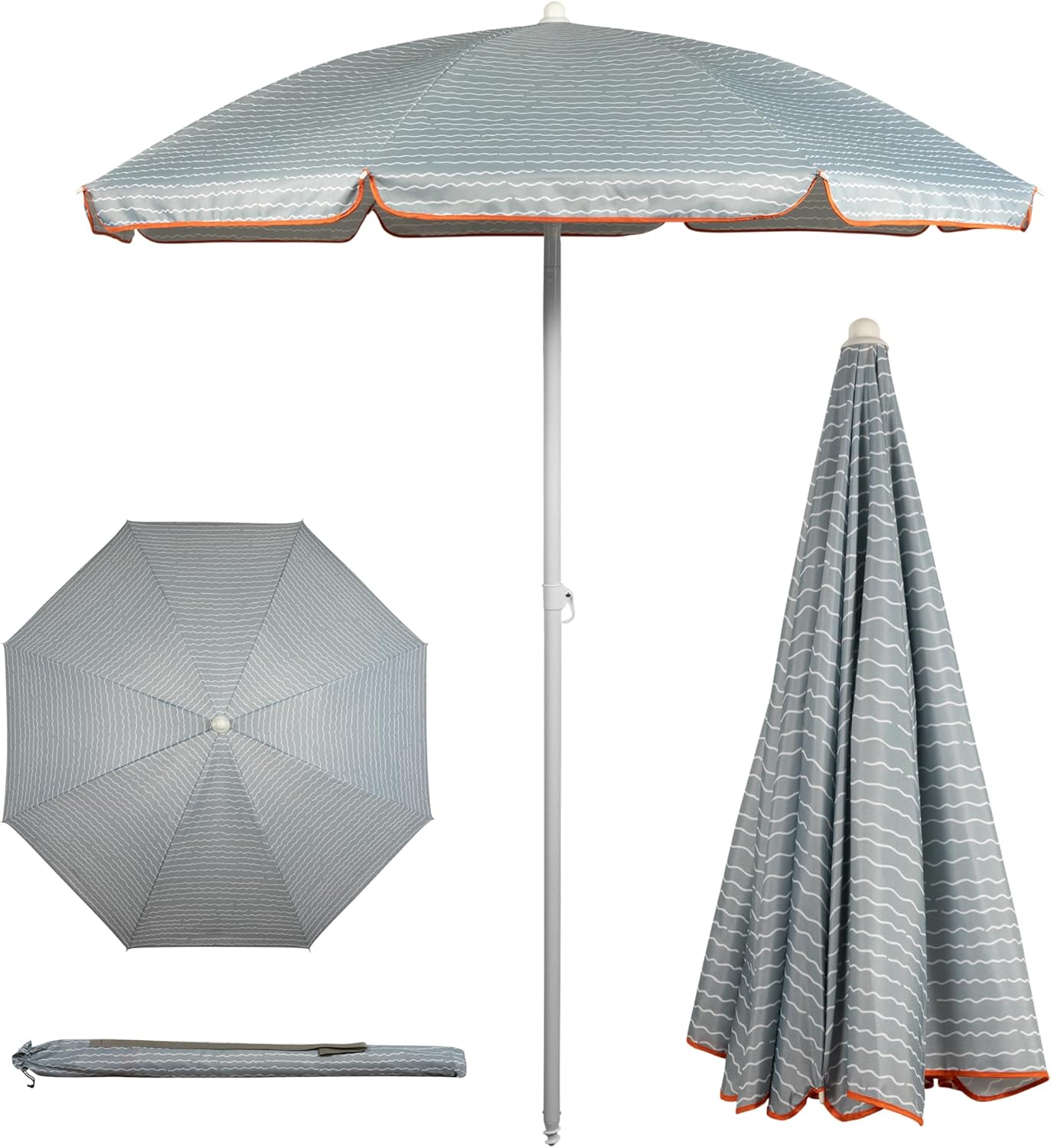 Portable Beach Umbrella with UV Protection for Outdoor Fun