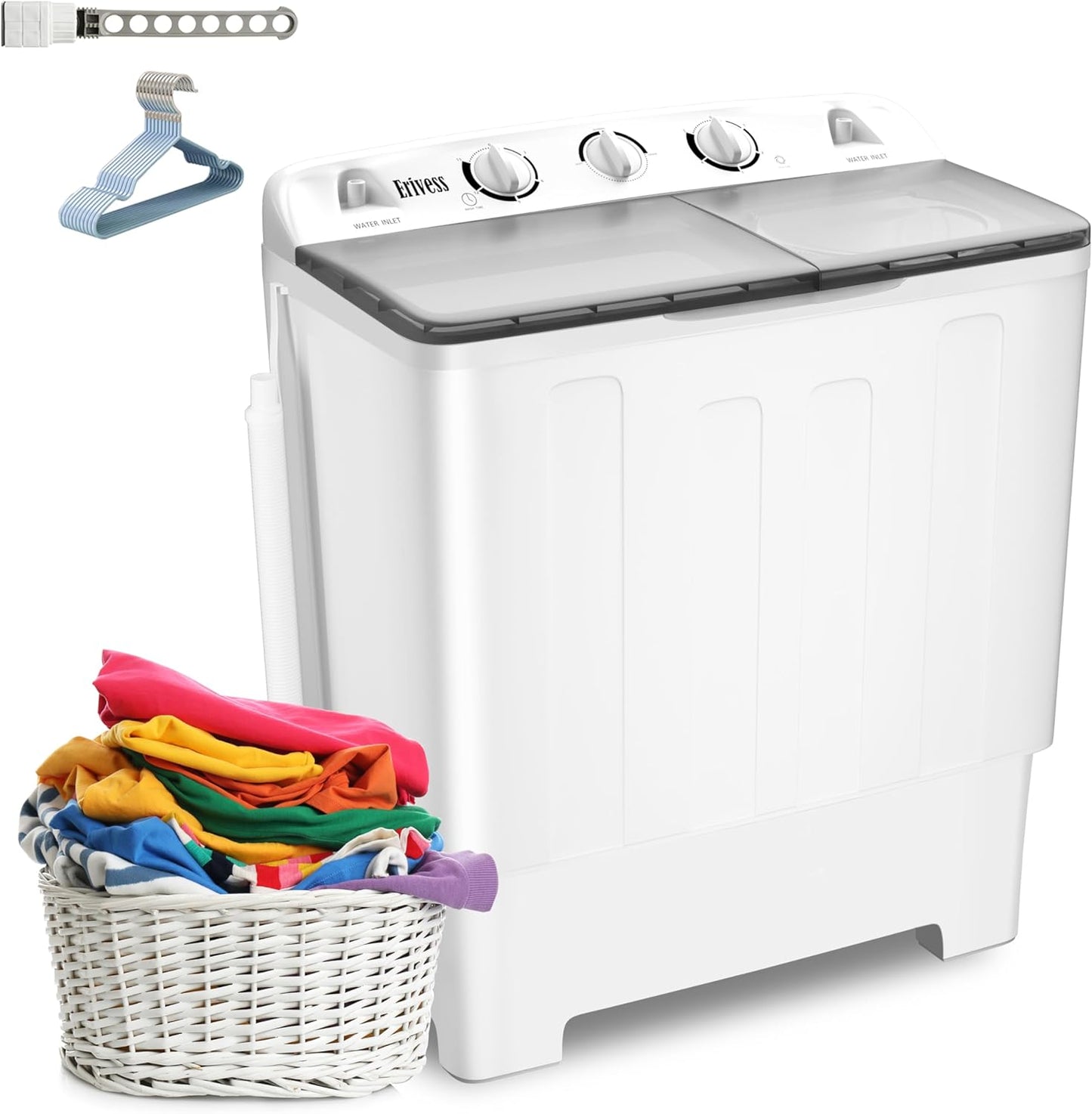 Compact Mini Twin Tub Washing Machine for Efficient Laundry
