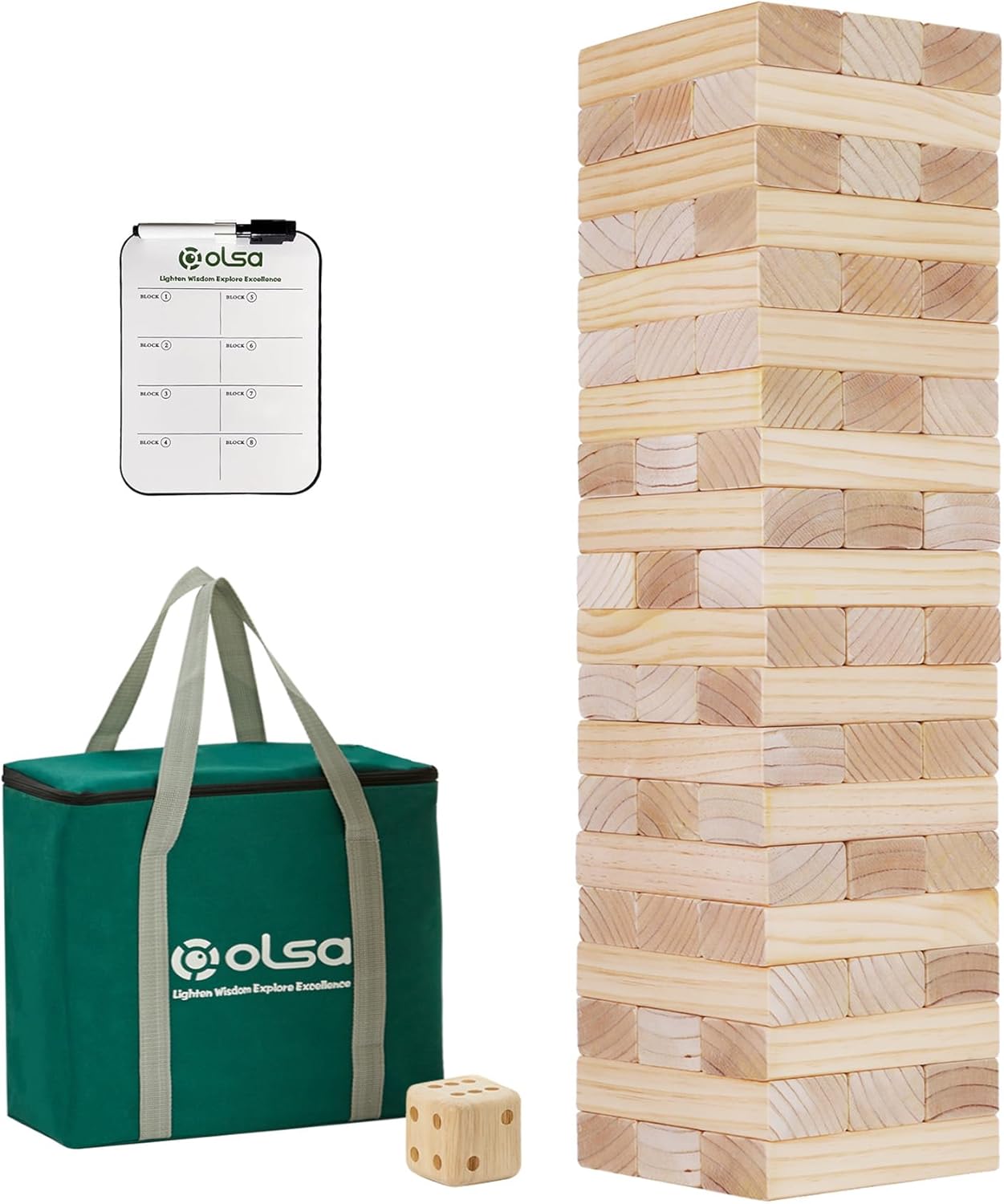 Olsa Jumbo Tumble Tower Outdoor Games for Family Fun