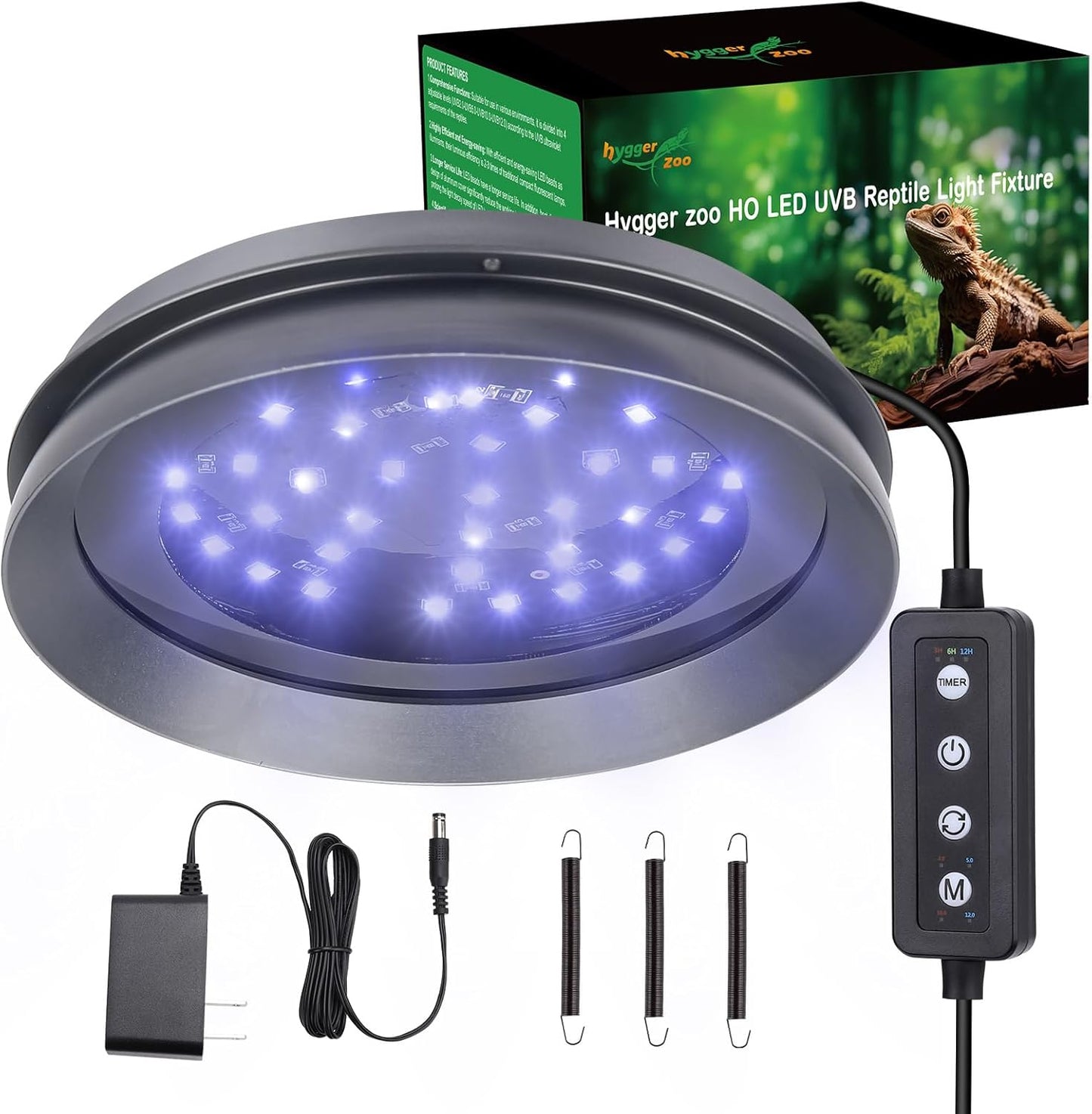UVB Light for Reptiles with Dimming and Adjustable Brightness
