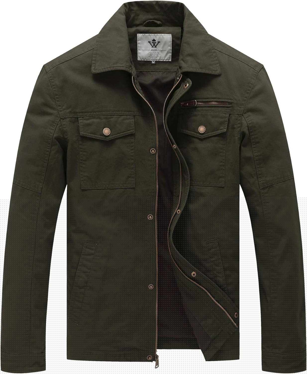 WenVen Men's Casual Canvas Cotton Military Lapel Jacket Review