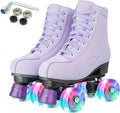 YYW Roller Skates High Top Roller Derby Skates for Women Men - Shiny