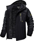 TACVASEN Men's Winter Skiing Jacket - Insulated Fleece Parka left