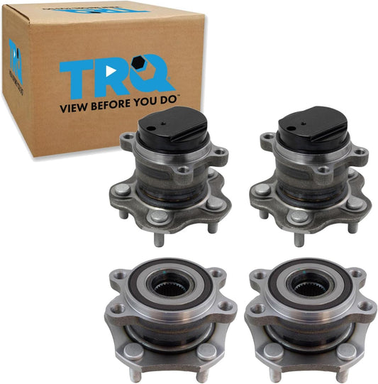TRQ 2 Piece Wheel Bearing & Hub Assembly Set for Nissan Rogue