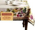 Table Cloth Rectangle 60 x 120 in Cotton Tablecloth - Elegant Pumpkin