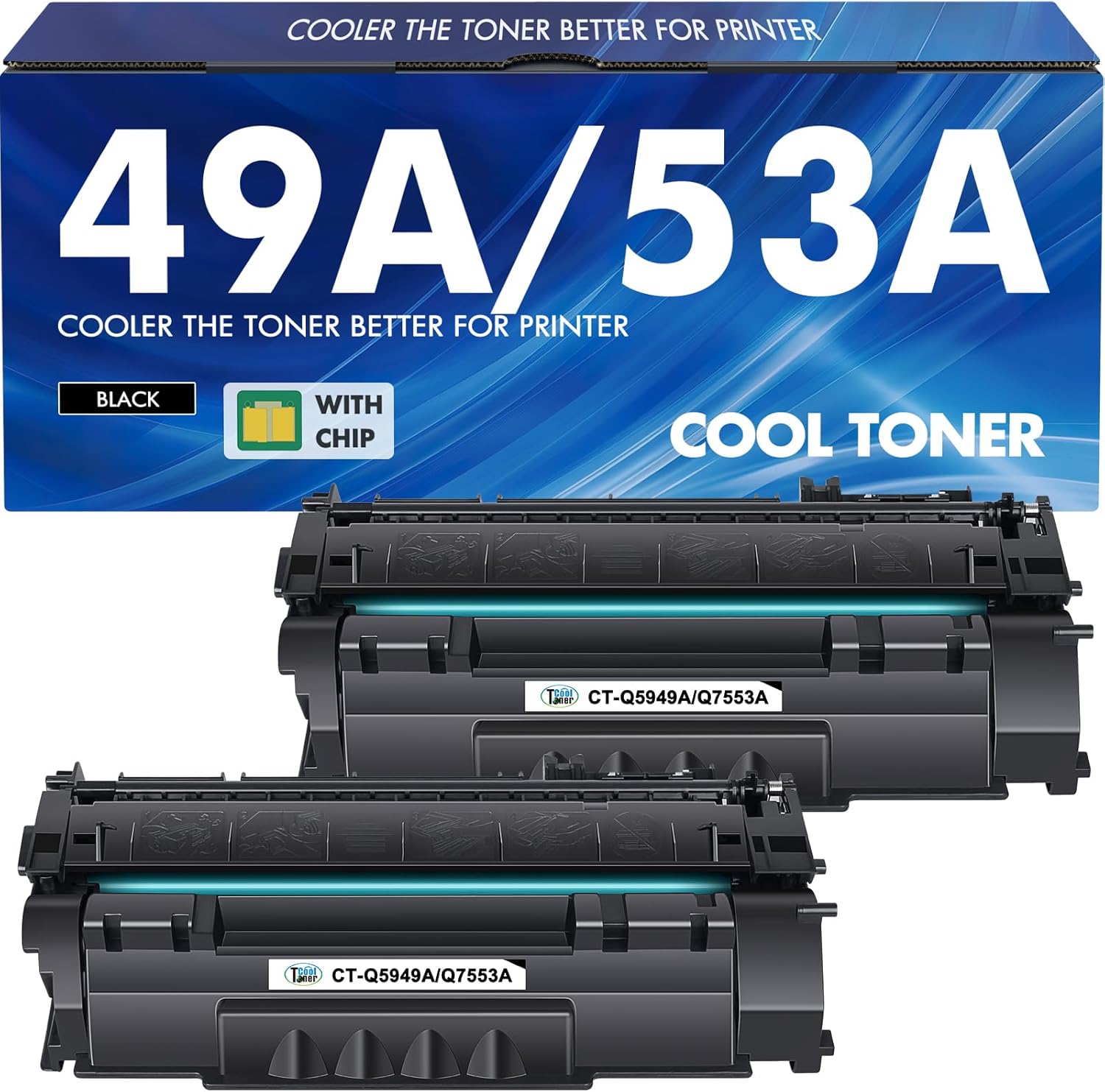 49A Q5949A Toner Cartridge Black 2-Pack for HP Printers