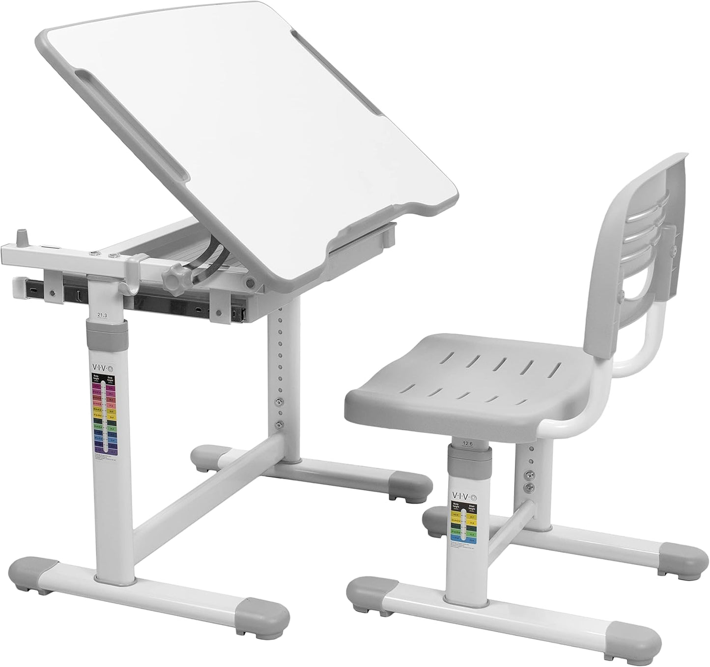 VIVO Height Adjustable Kids Desk Set | Interactive Workspace