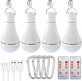 E26 Rechargeable Light Bulb with Remote and Timer - Battery Backup 4