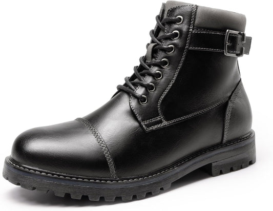 Bruno Marc Men Oxfords Motorcycle Boot for Stylish Comfort