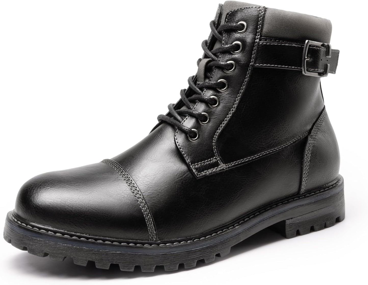 Bruno Marc Men Oxfords Motorcycle Boot for Stylish Comfort