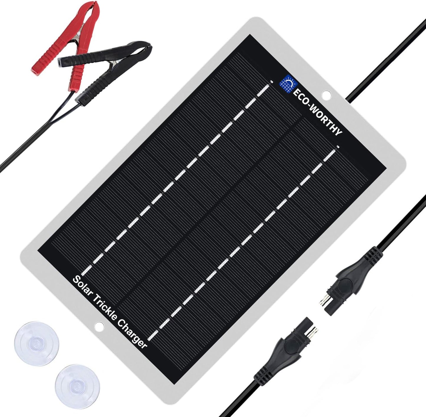 Portable Solar Trickle Charger for Car Batteries