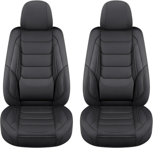Leather Car Seat Covers Waterproof Breathable Protectors Universal Fit
