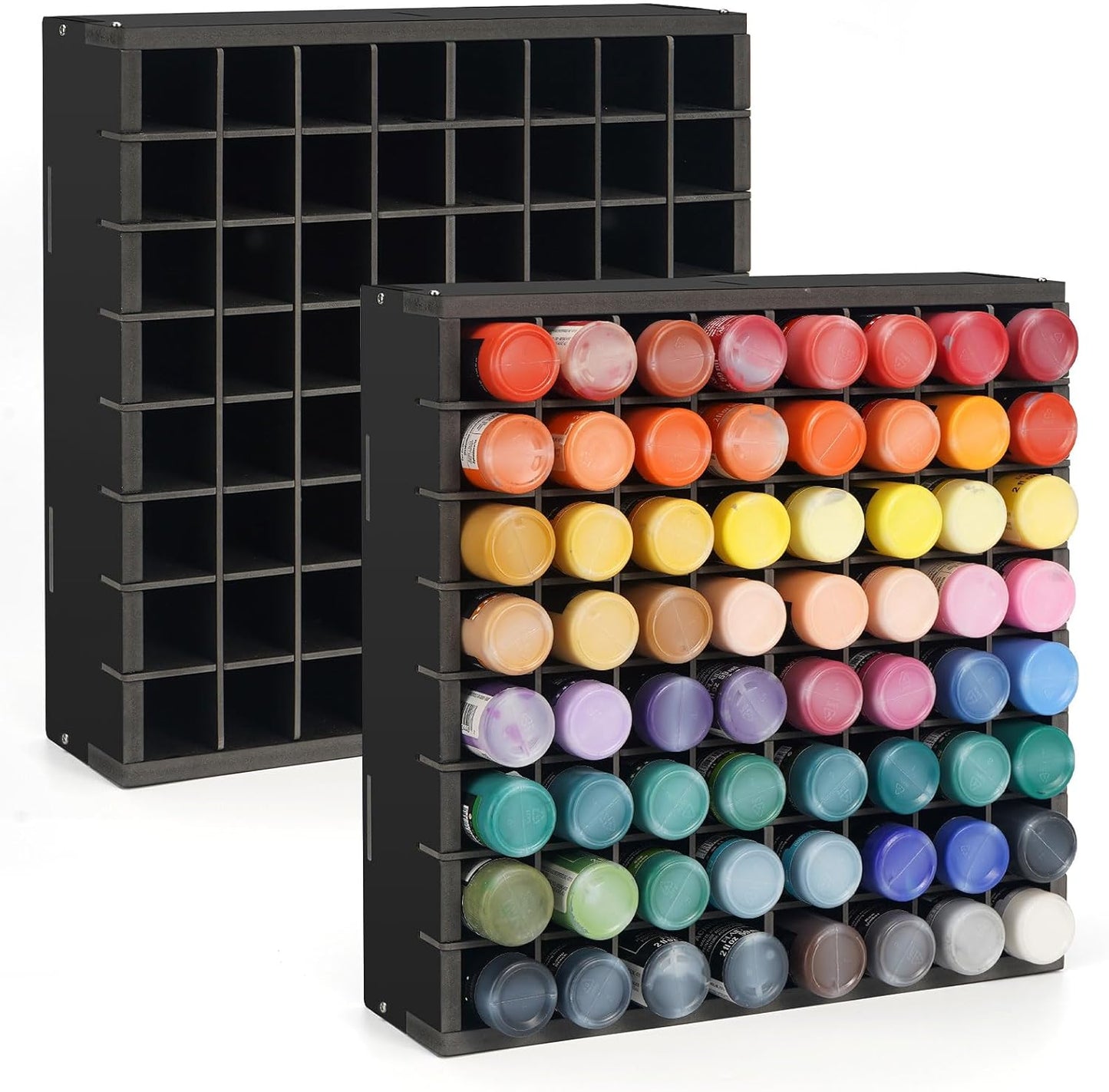 64 Grids Paint Organizer Storage Rack for Craft Paints