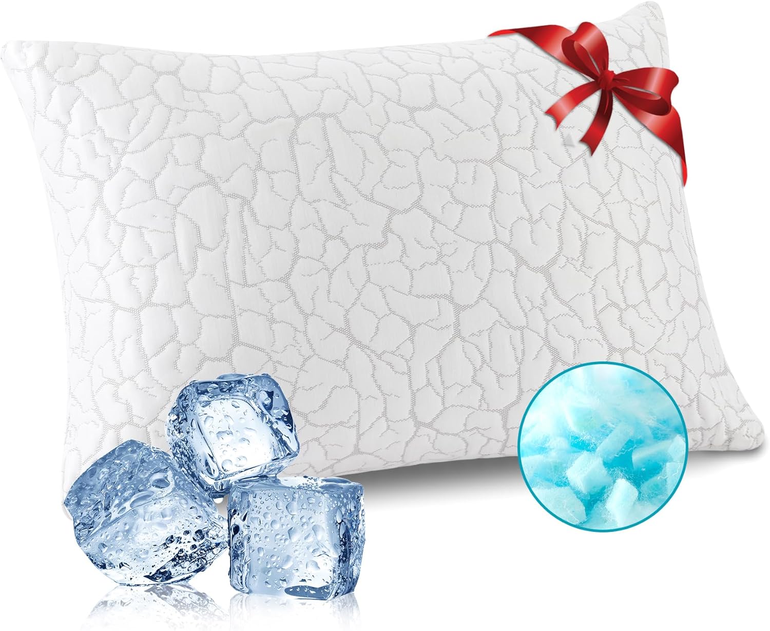 Cooling Pillows for Sleeping with Adjustable Shredded Foam