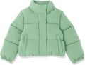 Girls Cropped Full-Zip Puffer Jacket - Quilted Matte or Sherpa
