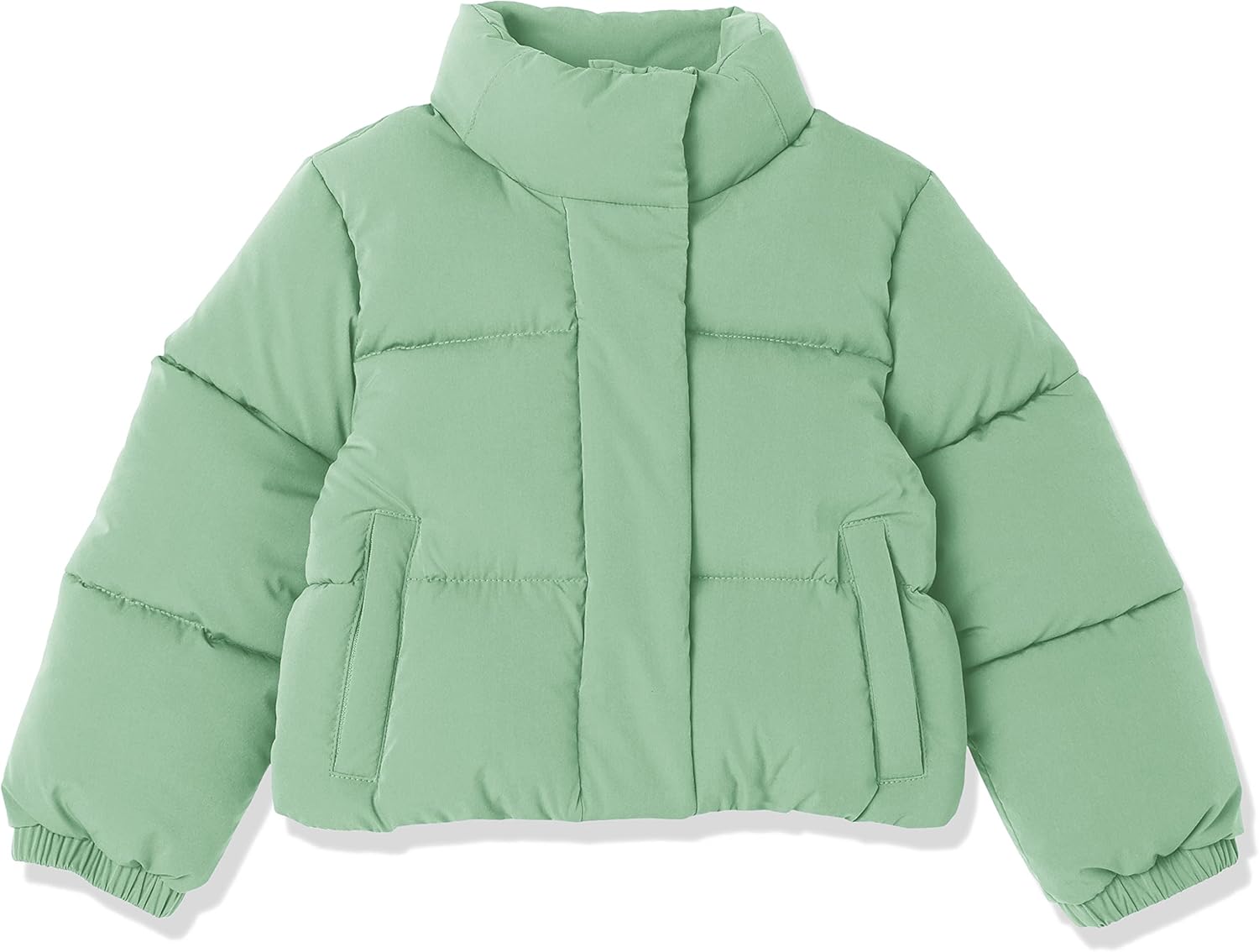 Cropped Full-Zip Puffer Jacket for Girls and Toddlers