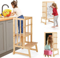 3 Height Adjustable Kids Step Stool A-Shaped Standing Tower - Grows