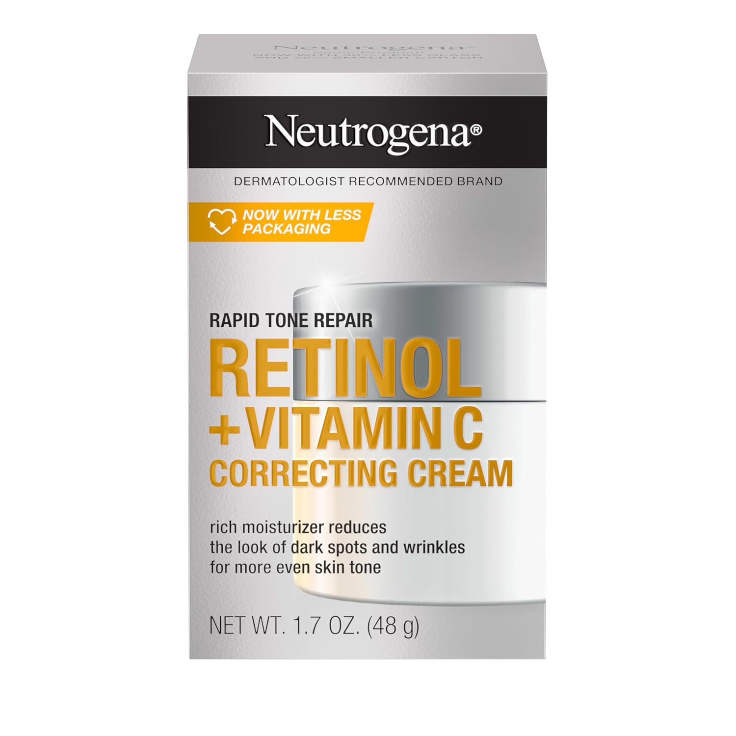 Neutrogena Retinol + Vitamin C Cream for Dark Spots & Wrinkles