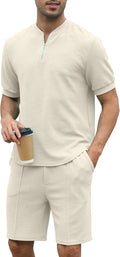Trendy Men's Two Piece Tracksuit Set for Casual Athletic Style