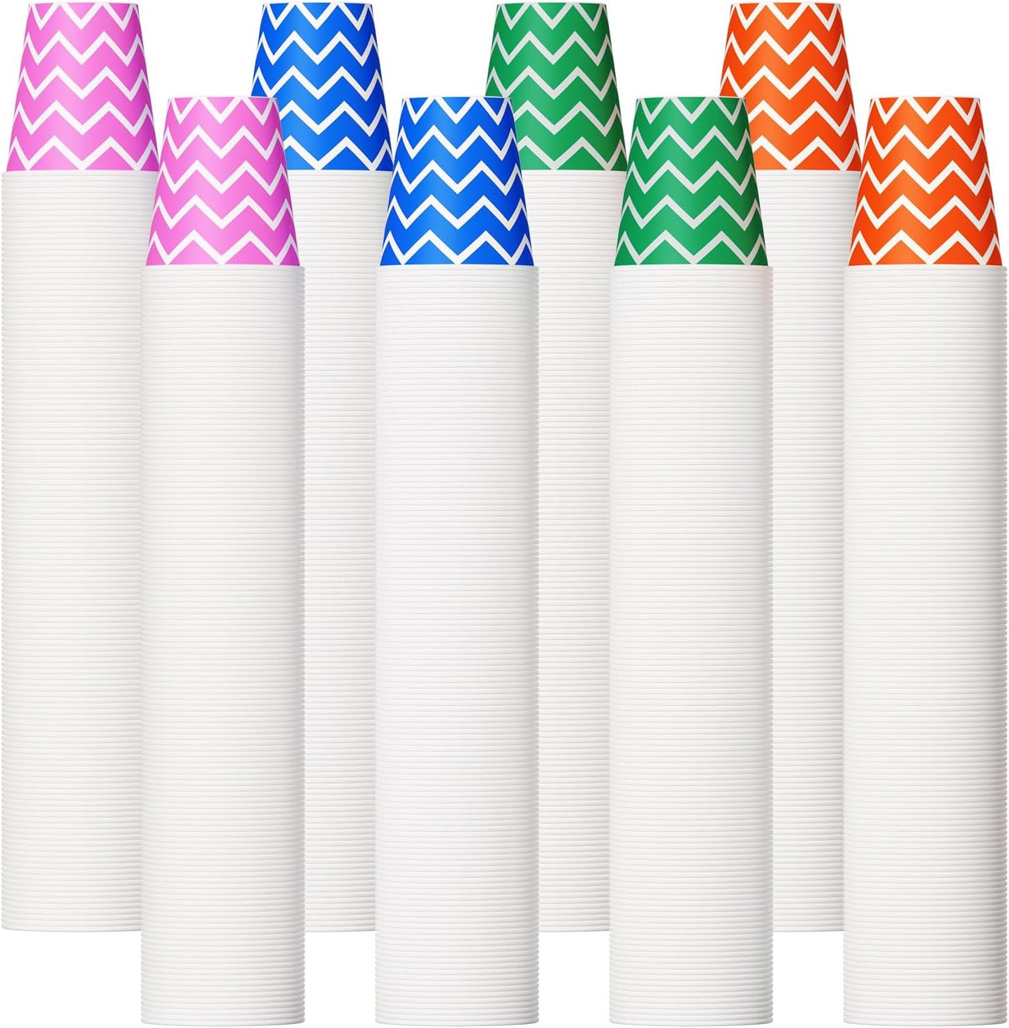 1000 Pack 5oz Paper Cups for Parties and Events - Multicolor Fun